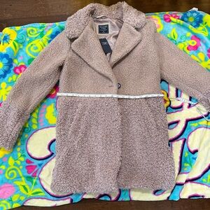 abercrombie pink coat